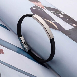 Brazalete De Silicona Negro