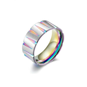 Anillo Multicolor de Acero