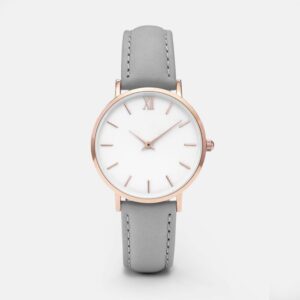 Reloj Mujer Gris Minimalista
