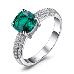 Anillo Green Square - Plata Esterlina