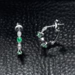 Aretes Green Aura - Plata Esterlina
