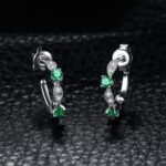 Aretes Green Aura - Plata Esterlina