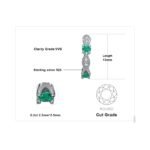 Aretes Green Aura - Plata Esterlina