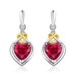 Aretes Red Romance - Plata Esterlina
