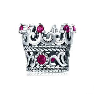Dije Ruby Crown - Plata Esterlina