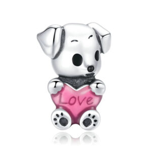 Dije Puppy Love - Plata Esterlina