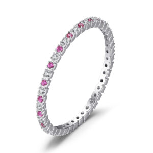 Anillo Pink Eternity - Plata Esterlina