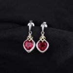 Aretes Red Romance - Plata Esterlina