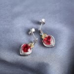 Aretes Red Romance - Plata Esterlina