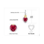 Aretes Red Romance - Plata Esterlina