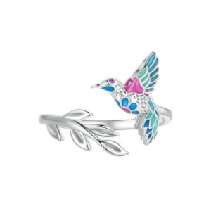 Anillo Colibri Bloom - Plata Esterlina