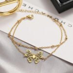 Pulsera De Mariposa Dorada