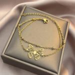 Pulsera De Mariposa Dorada