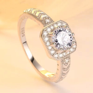 Anillo Golden Radiance - Plata Esterlina