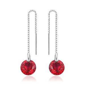 Aretes Ruby Whisper - Plata Esterlina