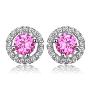 Aretes Rose Glow - Plata Esterlina