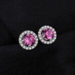 Aretes Rose Glow - Plata Esterlina