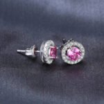 Aretes Rose Glow - Plata Esterlina