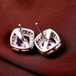 Aretes Purple Luxe - Plata Esterlina