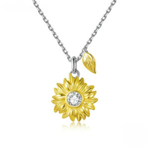 Collar De Girasol - Plata Esterlina