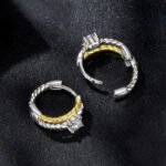 Aretes Twin Luxe - Plata Esterlina