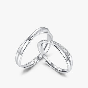 Anillos De Pareja Matrimonio - Plata Esterlina