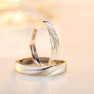 Anillos De Pareja Matrimonio - Plata Esterlina