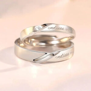 Anillos De Pareja Matrimonio - Plata Esterlina