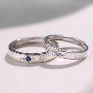 Anillos De Pareja Matrimonio - Plata Esterlina
