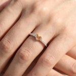 Anillo Golden Heart – Plata Esterlina