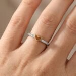 Anillo Golden Heart – Plata Esterlina