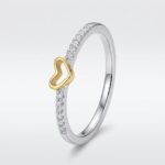 Anillo Golden Heart – Plata Esterlina