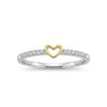 Anillo Golden Heart – Plata Esterlina