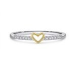 Anillo Golden Heart – Plata Esterlina
