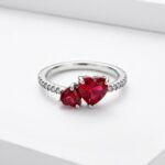 Anillo Twin Hearts – Plata Esterlina
