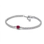 Pulsera Ruby Line - Plata Esterlina