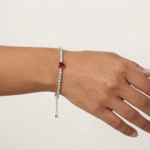 Pulsera Ruby Line - Plata Esterlina